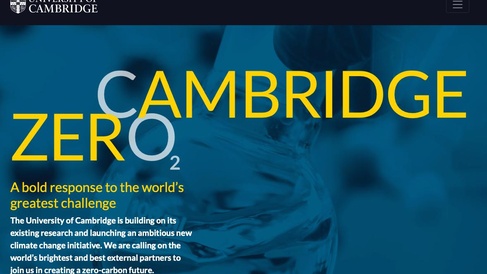 Cambridge Zero: A bold response to the world’s greatest challenge
